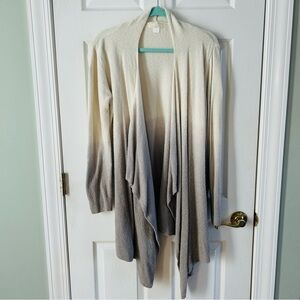 Gradient Open-Front Cardigan